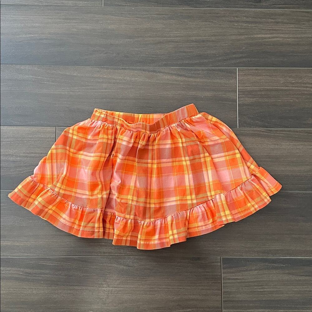 Bella & Omi 2025 Pumpkin Season Plaid Skort - Size 5T